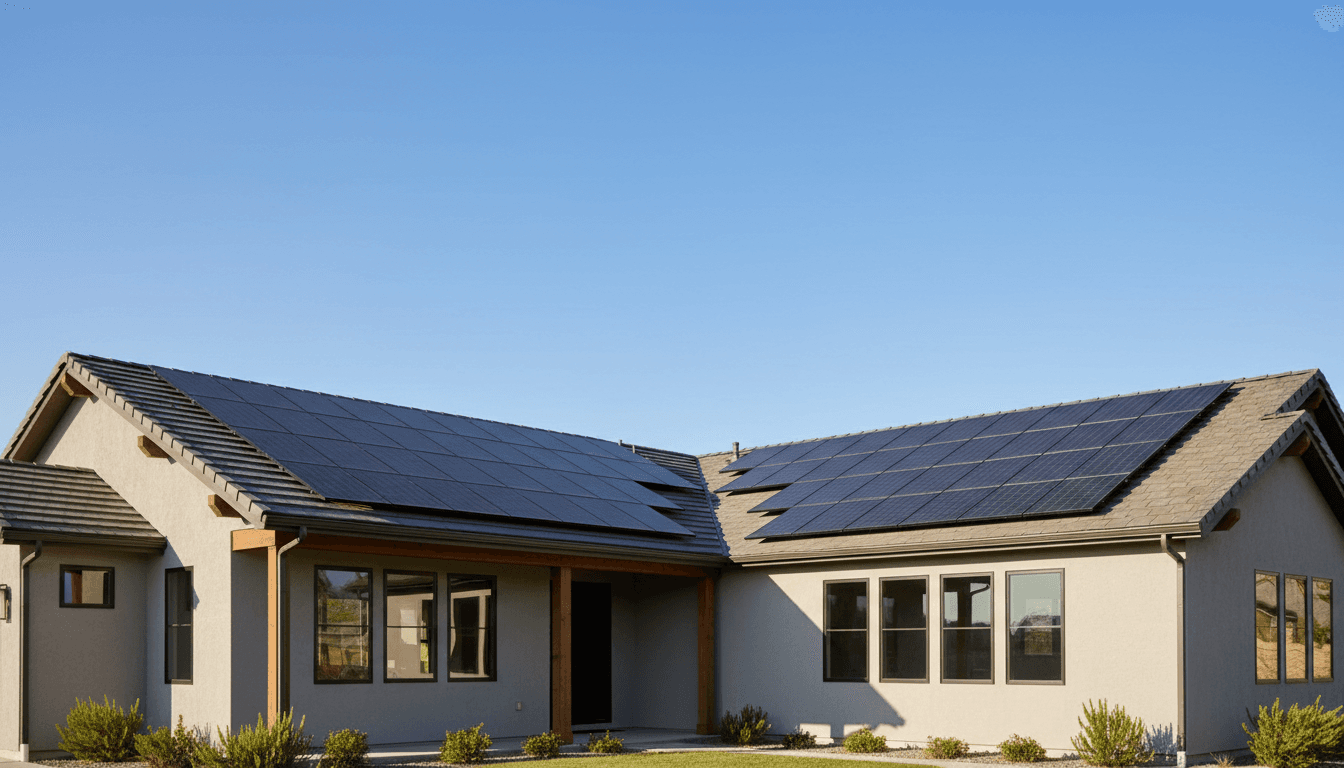 Installation de panneaux solaires sur un toit de maison à Sousse