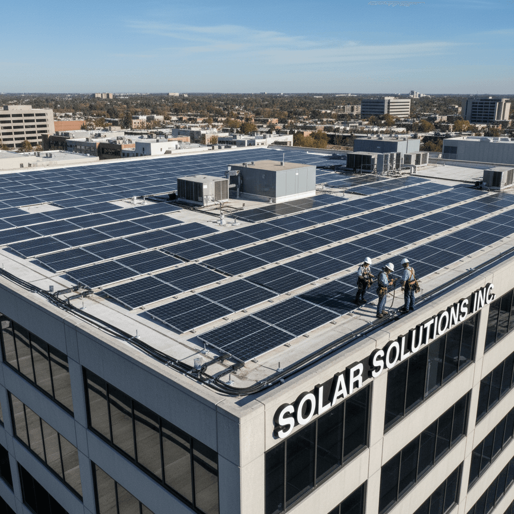 Installation solaire pour entreprise commerciale en Tunisie