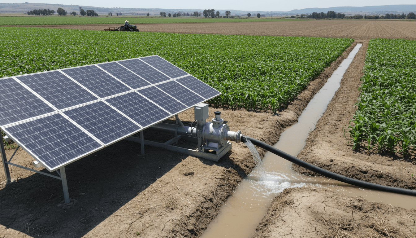 Pompage solaire pour agriculture à Sousse